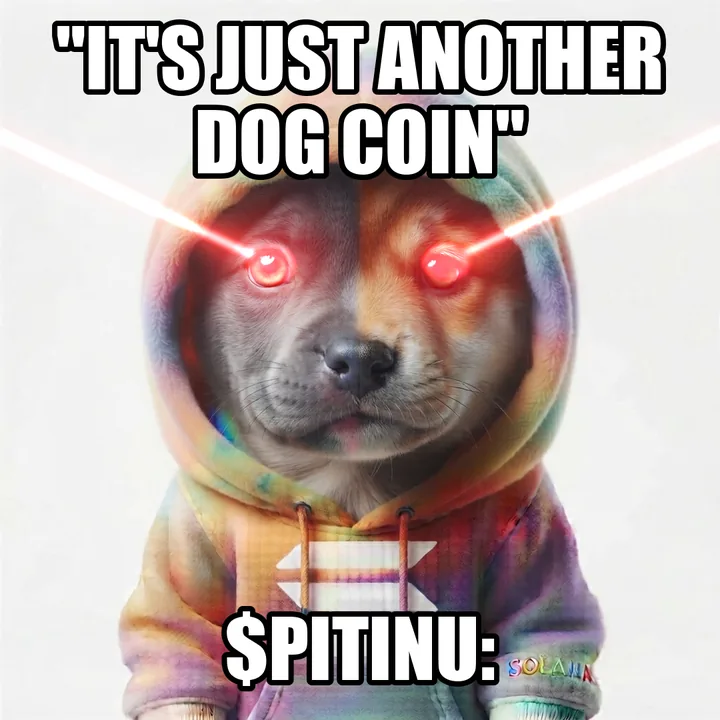 It's just another dog coin - the dog with laser eyes