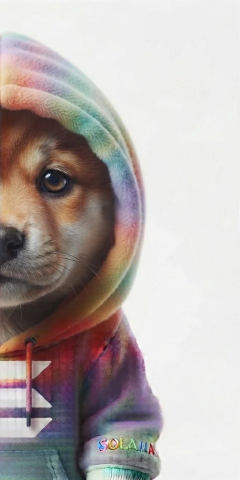Shiba inu half of the mascot